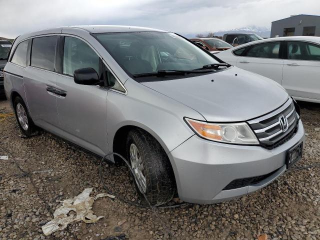 5FNRL5H22DB075002 - 2013 HONDA ODYSSEY LX SILVER photo 4