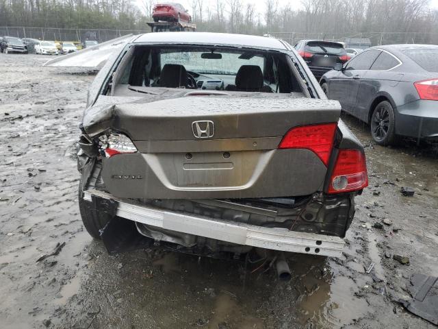 1HGFA15857L139224 - 2007 HONDA CIVIC EX BROWN photo 6