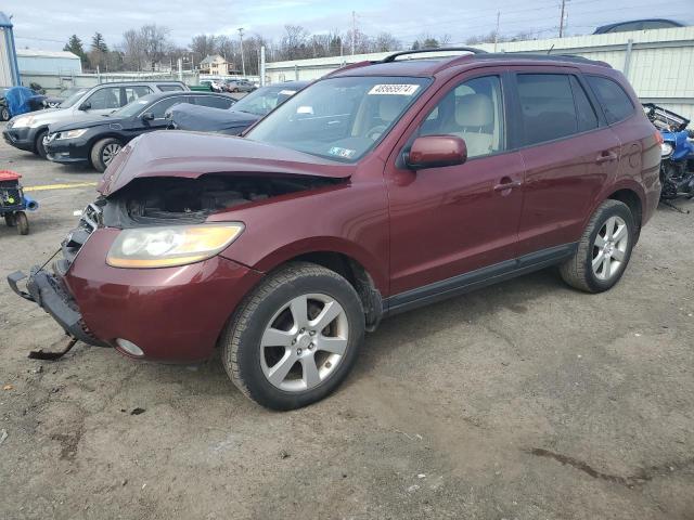 5NMSH13E49H242043 - 2009 HYUNDAI SANTA FE SE BURGUNDY photo 1