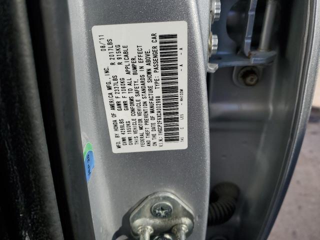 1HGCP2F6XCA002998 - 2012 HONDA ACCORD SE SILVER photo 13