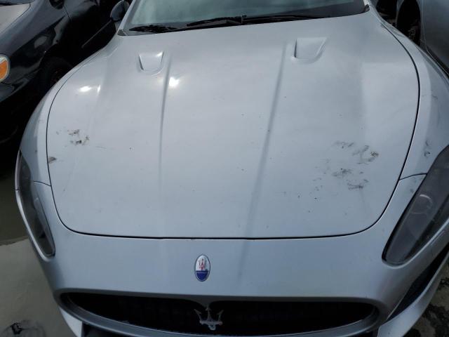 ZAM45MLA0C0061573 - 2012 MASERATI GRANTURISM S SILVER photo 11