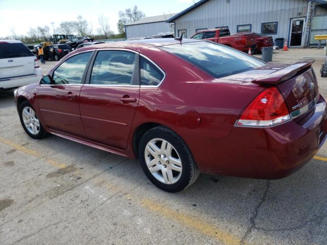 2G1WB5EK4A1206769 - 2010 CHEVROLET IMPALA LT MAROON photo 2