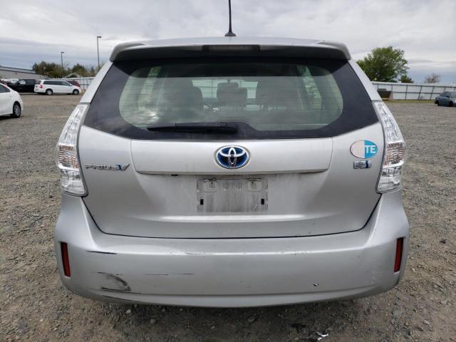 JTDZN3EU2EJ009144 - 2014 TOYOTA PRIUS V GRAY photo 6