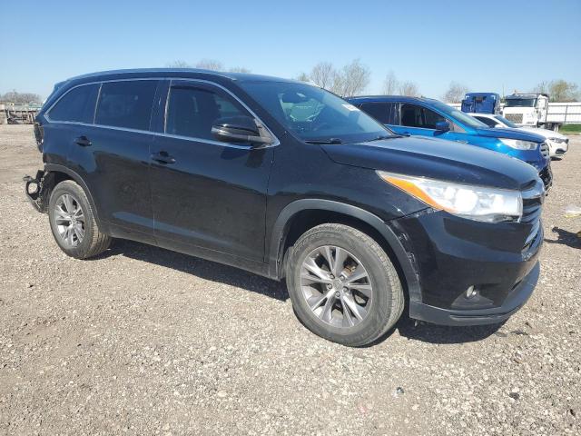 5TDKKRFH1FS109576 - 2015 TOYOTA HIGHLANDER XLE 黑色 照片 4