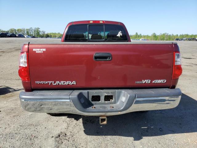 5TBBT44145S468384 - 2005 TOYOTA TUNDRA ACCESS CAB SR5 MAROON photo 6