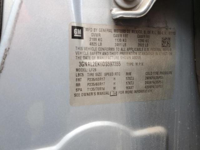 3GNAL2EK6DS597355 - 2013 CHEVROLET CAPTIVA LS 蓝色 照片 13