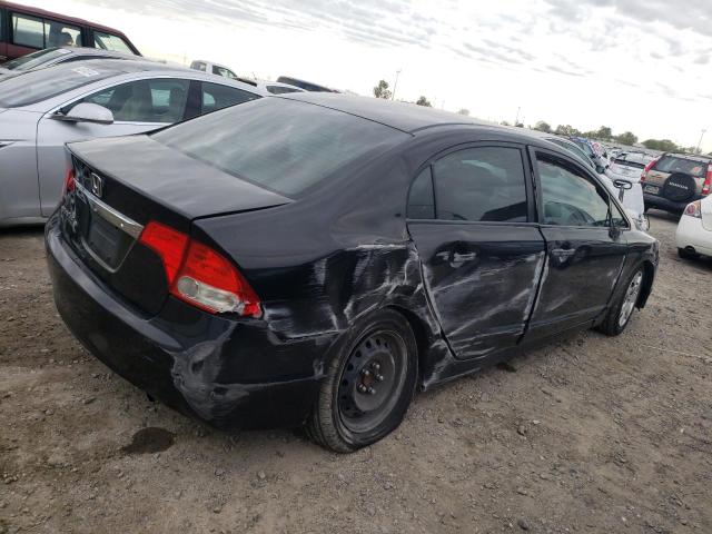 2HGFA1F59BH300006 - 2011 HONDA CIVIC LX BLACK photo 3