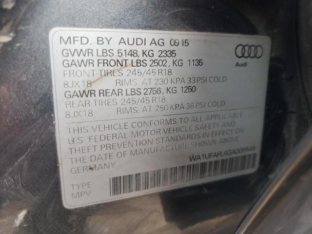 WA1UFAFL6GA009548 - 2016 AUDI A4 ALLROAD PREMIUM PLUS GRAY photo 12