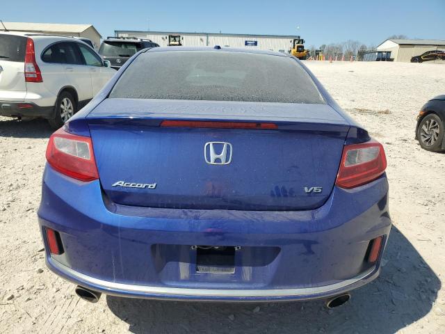 1HGCT2B89EA005204 - 2014 HONDA ACCORD EXL BLUE photo 6