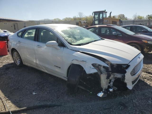 3FA6P0LU2DR220563 - 2013 FORD FUSION SE HYBRID WHITE photo 4