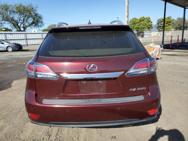 2T2ZK1BA5EC134105 - 2014 LEXUS RX 350 BURGUNDY photo 6