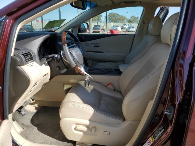 2T2ZK1BA5EC134105 - 2014 LEXUS RX 350 BURGUNDY photo 7