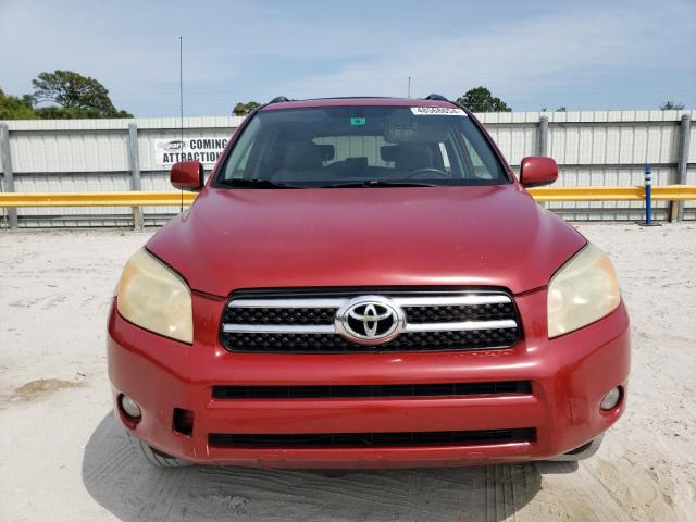 JTMBD31V686072001 - 2008 TOYOTA RAV4 LIMITED RED photo 5