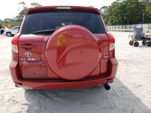 JTMBD31V686072001 - 2008 TOYOTA RAV4 LIMITED RED photo 6