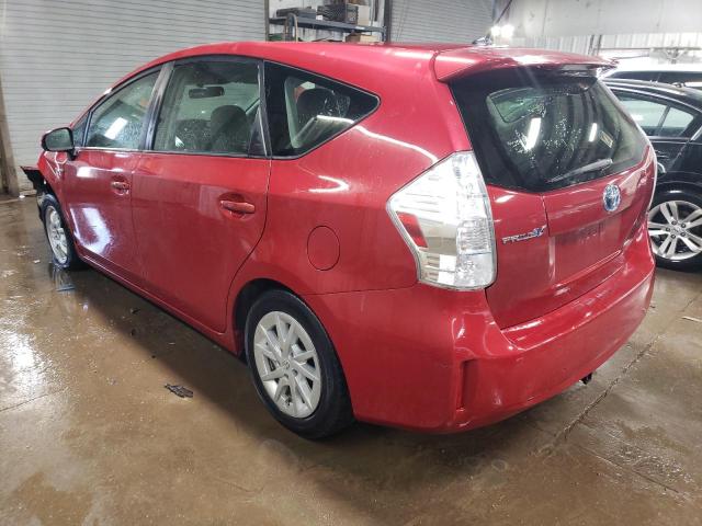 JTDZN3EU7C3014874 - 2012 TOYOTA PRIUS V RED photo 2