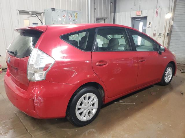 JTDZN3EU7C3014874 - 2012 TOYOTA PRIUS V RED photo 3