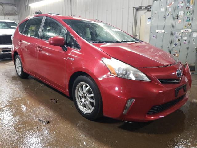 JTDZN3EU7C3014874 - 2012 TOYOTA PRIUS V RED photo 4