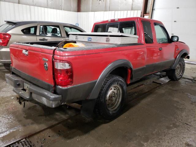 1FTZR45E92PA63665 - 2002 FORD RANGER SUPER CAB RED photo 3