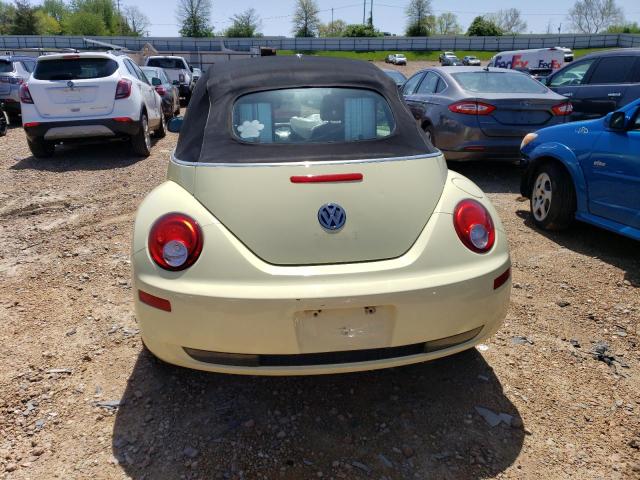 3VWRF31Y16M322922 - 2006 VOLKSWAGEN NEW BEETLE CONVERTIBLE OPTION PACKAGE 1 YELLOW photo 6