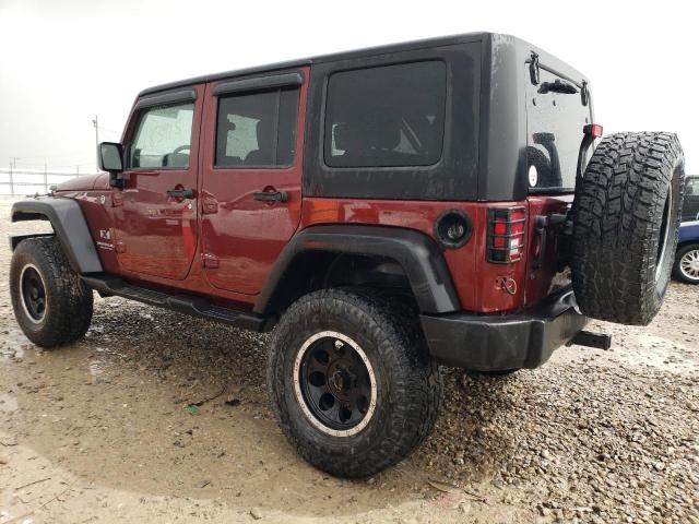 1J4GA39138L647831 - 2008 JEEP WRANGLER U X BURGUNDY photo 2