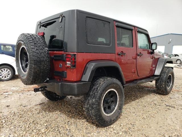 1J4GA39138L647831 - 2008 JEEP WRANGLER U X BURGUNDY photo 3