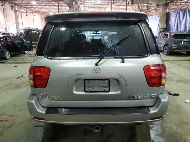 5TDBT48A12S081840 - 2002 TOYOTA SEQUOIA LIMITED SILVER photo 6