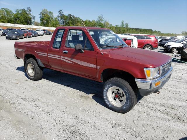 JT4VN13D2M5067963 - 1991 TOYOTA PICKUP 1/2 TON EXTRA LONG WHEELBASE DLX BURGUNDY photo 4