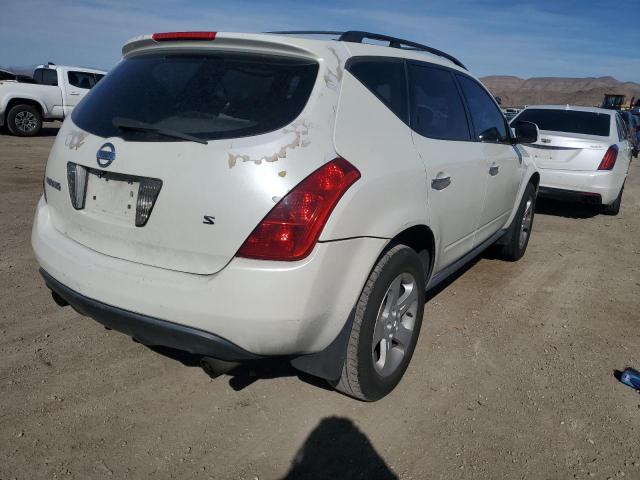 JN8AZ08T25W323757 - 2005 NISSAN MURANO SL WHITE photo 3