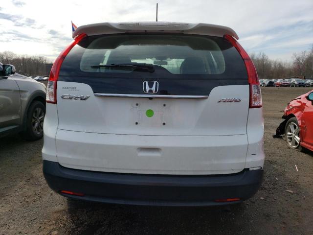 2HKRM4H36CH603124 - 2012 HONDA CR-V LX WHITE photo 6