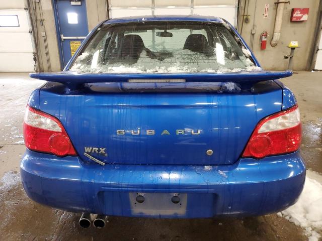 JF1GD29674H502135 - 2004 SUBARU IMPREZA WRX BLUE photo 6