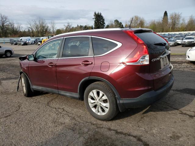 5J6RM3H75EL028066 - 2014 HONDA CR-V EXL BURGUNDY photo 2