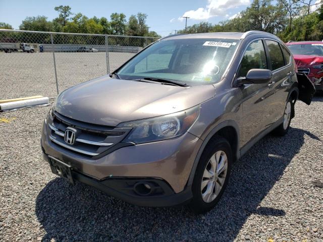 5J6RM4H78CL039503 - 2012 HONDA CR-V EXL GRAY photo 1