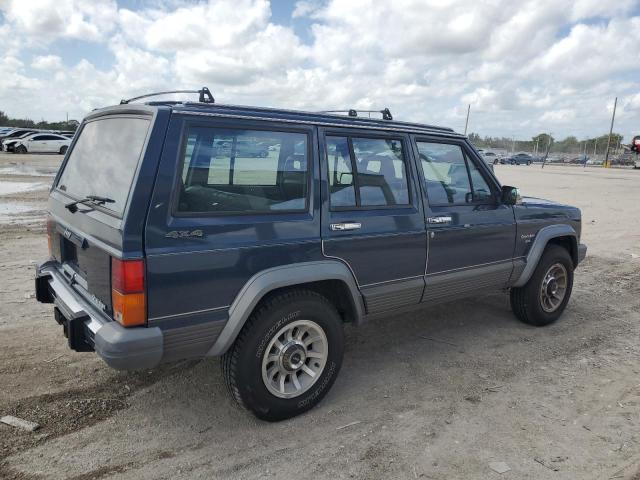 1J4FJ58LXKL407287 - 1989 JEEP CHEROKEE LAREDO BLUE photo 3