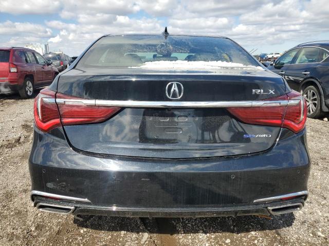 JH4KC2F99KC000242 - 2019 ACURA RLX SPORT HYBRID ADVANCE BLACK photo 6
