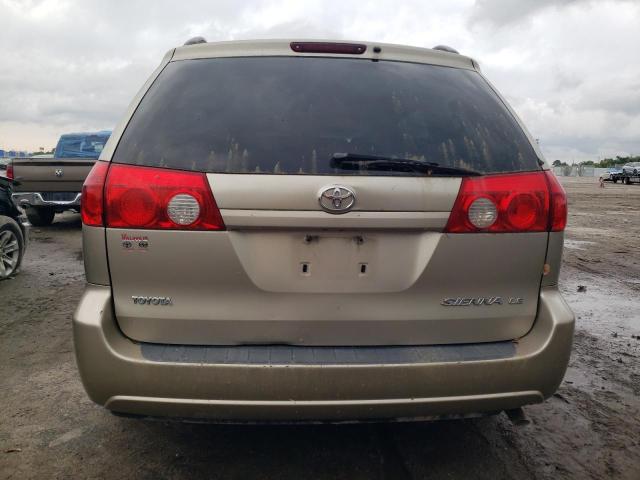 5TDZK23C98S143119 - 2008 TOYOTA SIENNA CE TAN photo 6