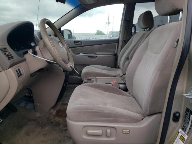 5TDZK23C98S143119 - 2008 TOYOTA SIENNA CE TAN photo 7