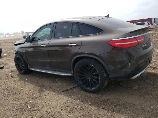 4JGED6EB1GA000466 - 2016 MERCEDES-BENZ GLE COUPE 450 4MATIC BROWN photo 2