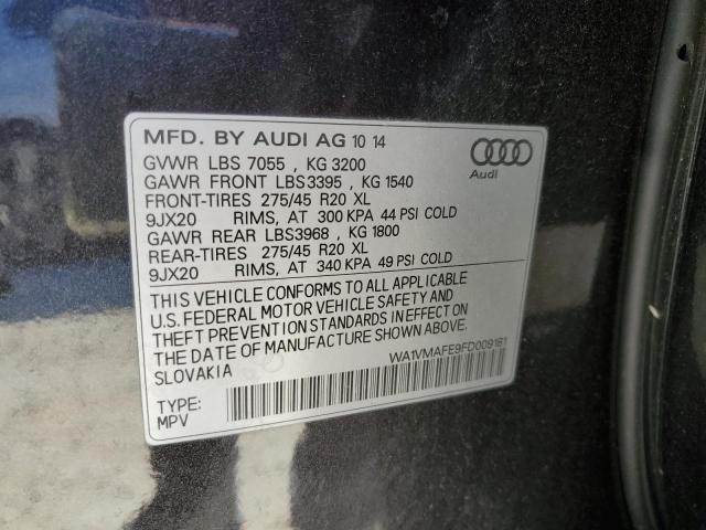 WA1VMAFE9FD009181 - 2015 AUDI Q7 TDI PRESTIGE BLACK photo 13