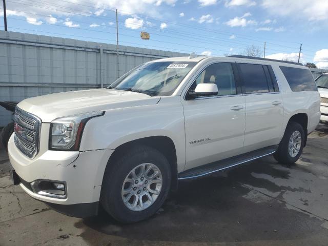 1GKS2HKC3FR563495 - 2015 GMC YUKON XL K1500 SLT WHITE photo 1