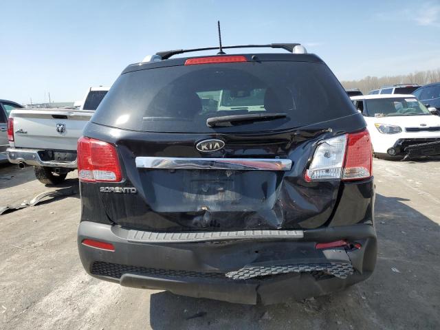 5XYKT4A68CG197086 - 2012 KIA SORENTO BASE BLACK photo 6