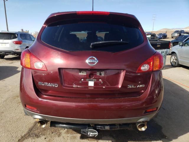 JN8AZ1MW9AW134071 - 2010 NISSAN MURANO S BURGUNDY photo 6