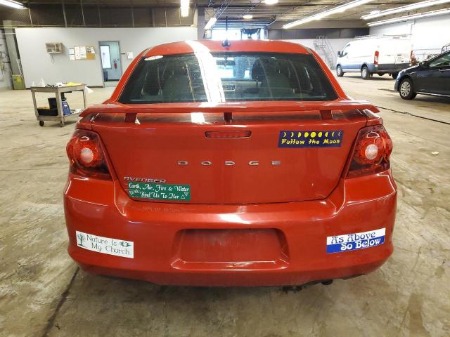 1C3CDZAB6EN127999 - 2014 DODGE AVENGER SE RED photo 6