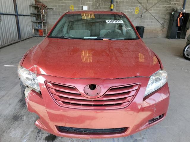 4T1BE46K27U161619 - 2007 TOYOTA CAMRY NEW CE RED photo 5
