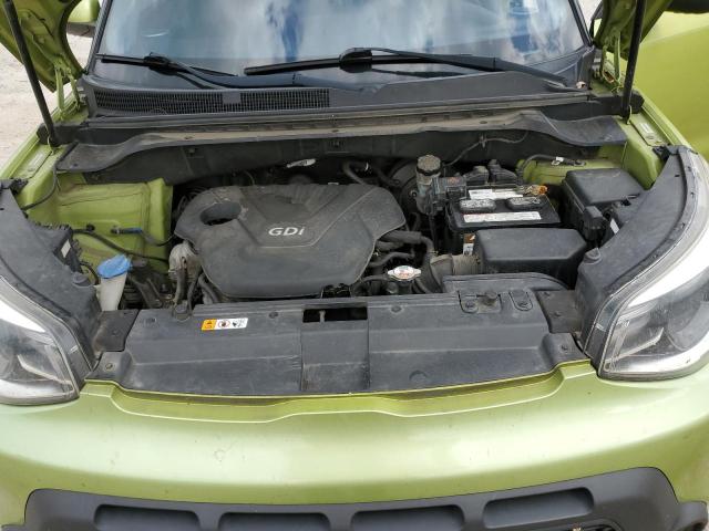 KNDJN2A22E7713823 - 2014 KIA SOUL GREEN photo 12