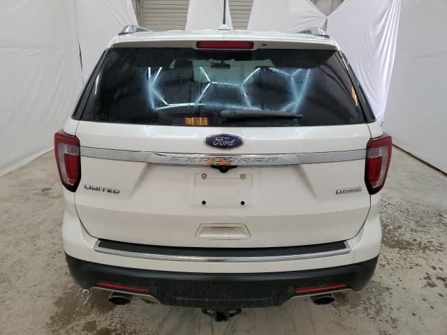 1FM5K7FH5JGC92772 - 2018 FORD EXPLORER LIMITED WHITE photo 6