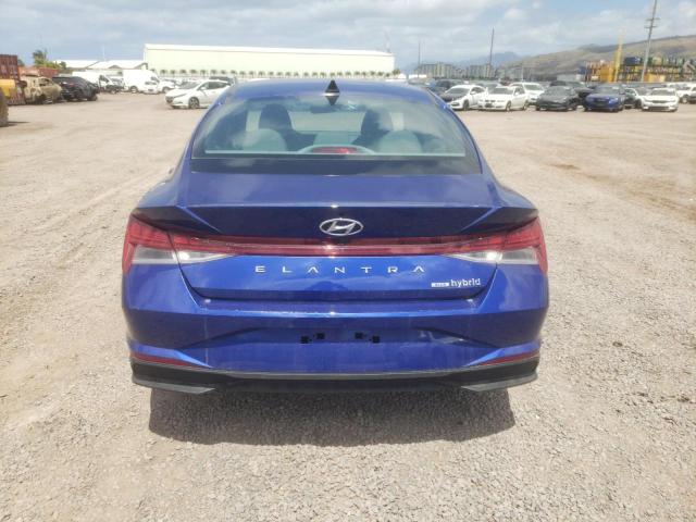 KMHLM4AJ8PU082378 - 2023 HYUNDAI ELANTRA BLUE BLUE photo 6