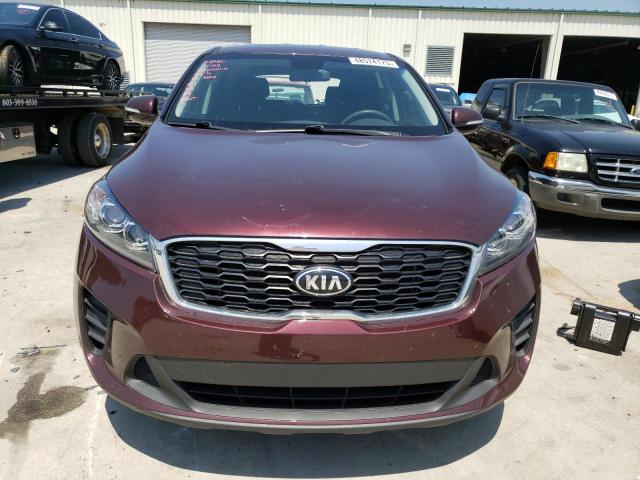 5XYPG4A37KG539142 - 2019 KIA SORENTO L BURGUNDY photo 5