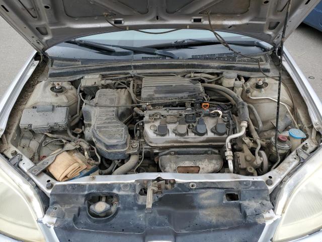 1HGEM21541L035755 - 2001 HONDA CIVIC LX SILVER photo 11