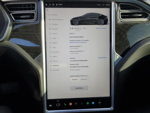 5YJSA1E11GF158159 - 2016 TESLA MODEL S BLACK photo 9