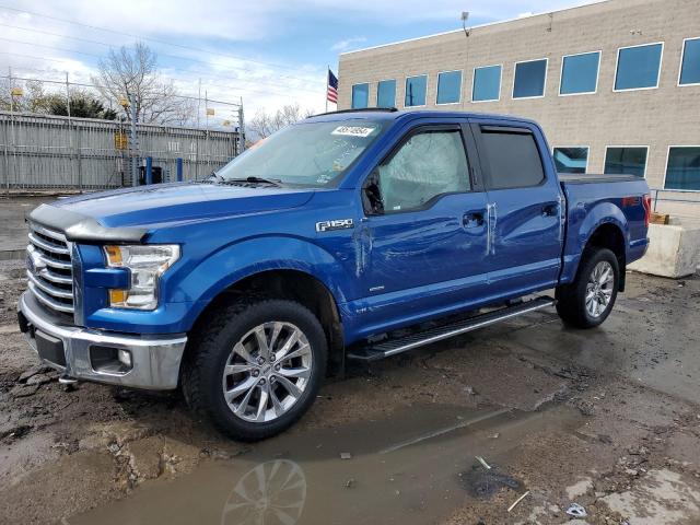 1FTEW1EG9HKC02836 - 2017 FORD F150 SUPERCREW BLUE photo 1